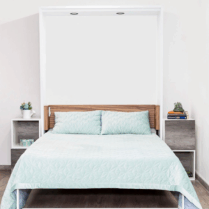 Cama abatible vertical con estructura de madera – Modelo Grace