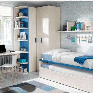 Cama doble con Almacenamiento oculto Mod: Doba