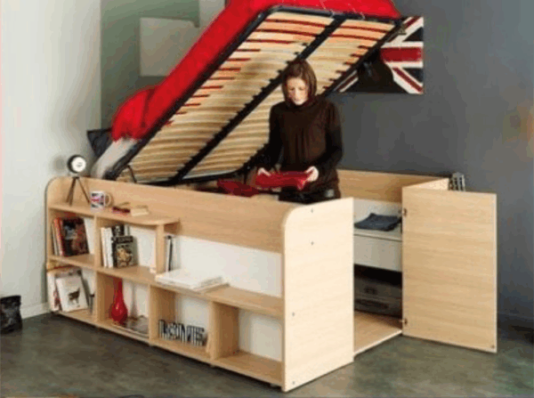 Cama Base con compartimentos Mod: Grace 2 - Imagen 3